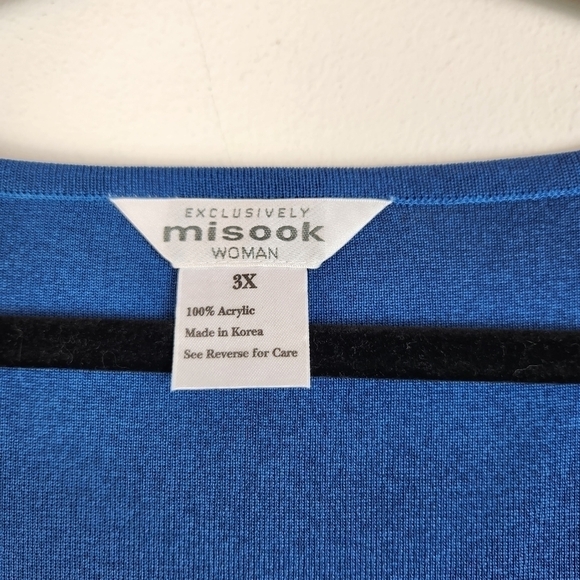 Exclusively Misook Woman 3X top Teal Classic Career Office - Picture 6 of 6